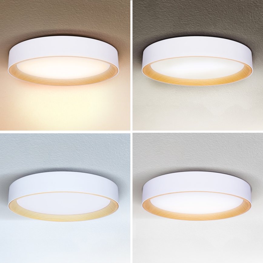 Brilagi - LED Stmievateľné stropné svietidlo LARIOS LED/48W/230V 3000-6500K ø 39 cm biela + diaľkové ovládanie