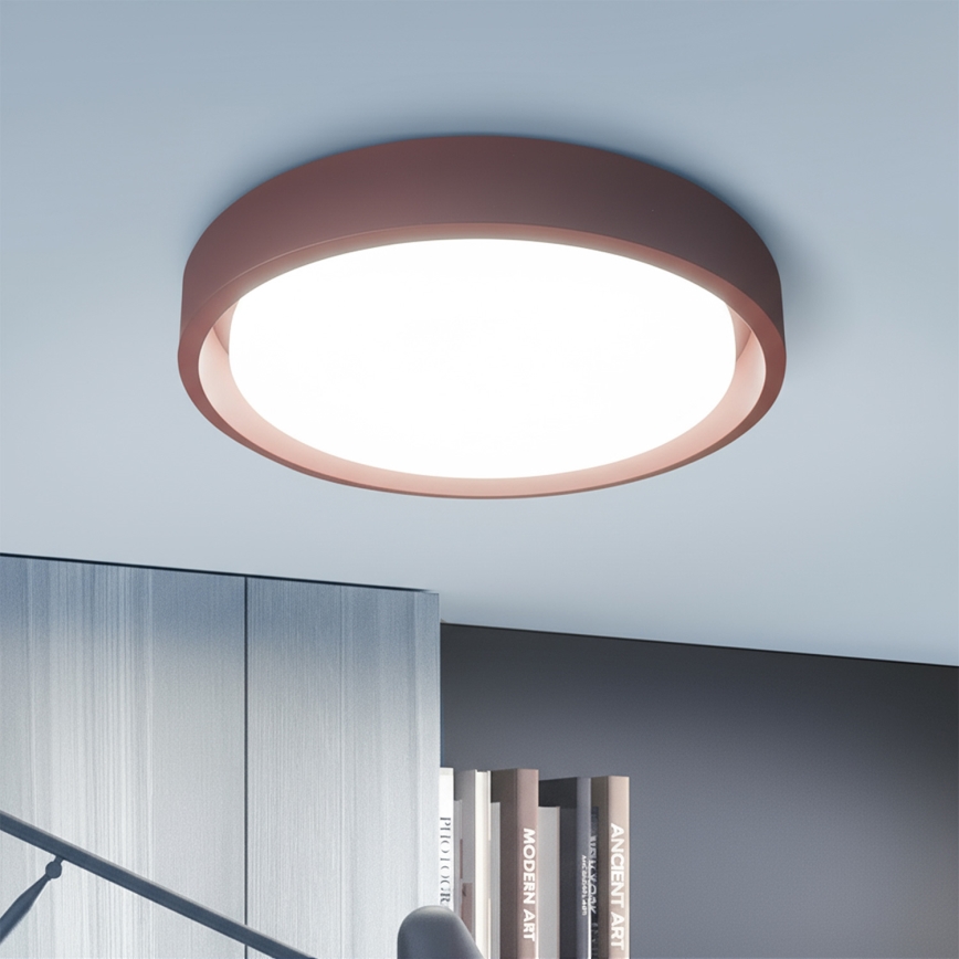 Brilagi - LED stmievateľné stropné svietidlo MATTEO LED/48W/230V 3000-6500K pr. 41 cm červené + diaľkové ovládanie