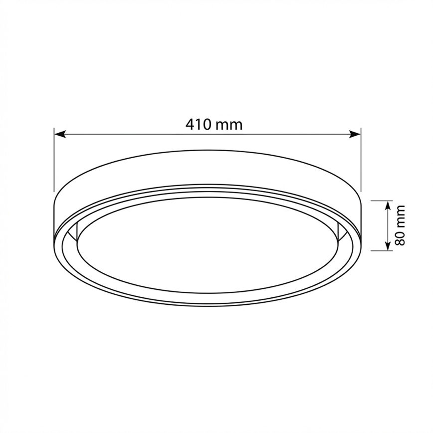 Brilagi - LED stmievateľné stropné svietidlo MATTEO LED/48W/230V 3000-6500K pr. 41 cm červené + diaľkové ovládanie
