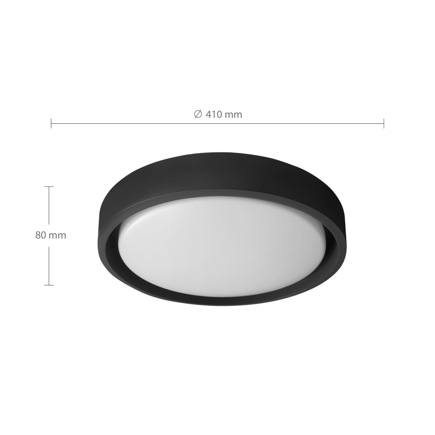 Brilagi - LED stmievateľné stropné svietidlo MATTEO LED/48W/230V 3000-6500K pr. 41 cm čierna + diaľkové ovládanie
