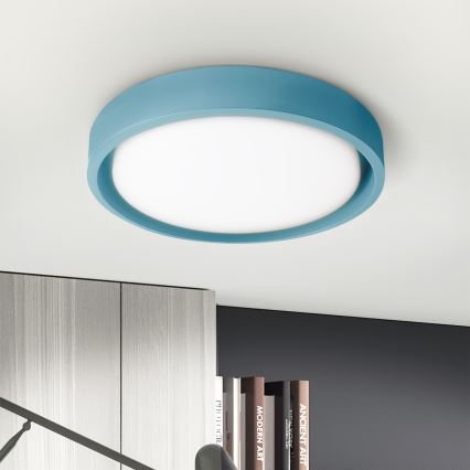 Brilagi - LED stmievateľné stropné svietidlo MATTEO LED/48W/230V 3000-6500K pr. 41 cm tyrkysové + diaľkové ovládanie