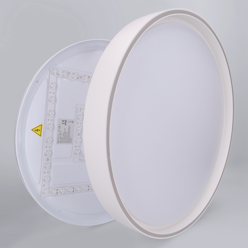 Brilagi - LED stmievateľné stropné svietidlo NANCI LED/60W/230V 3000-6500K priemer 49 cm biela + diaľkové ovládanie