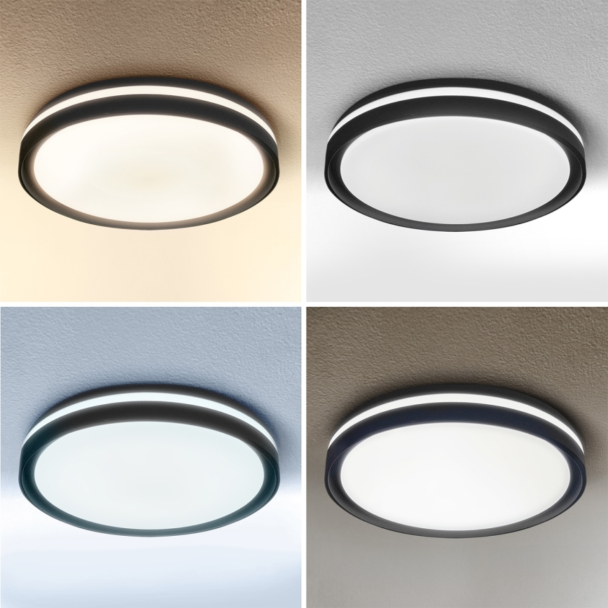 Brilagi - LED stmievateľné stropné svietidlo NAOMI LED/48W/230V 3000-6500K priemer 39 cm čierne + diaľkové ovládanie