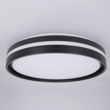 Brilagi - LED stmievateľné stropné svietidlo NAOMI LED/48W/230V 3000-6500K priemer 39 cm čierne + diaľkové ovládanie