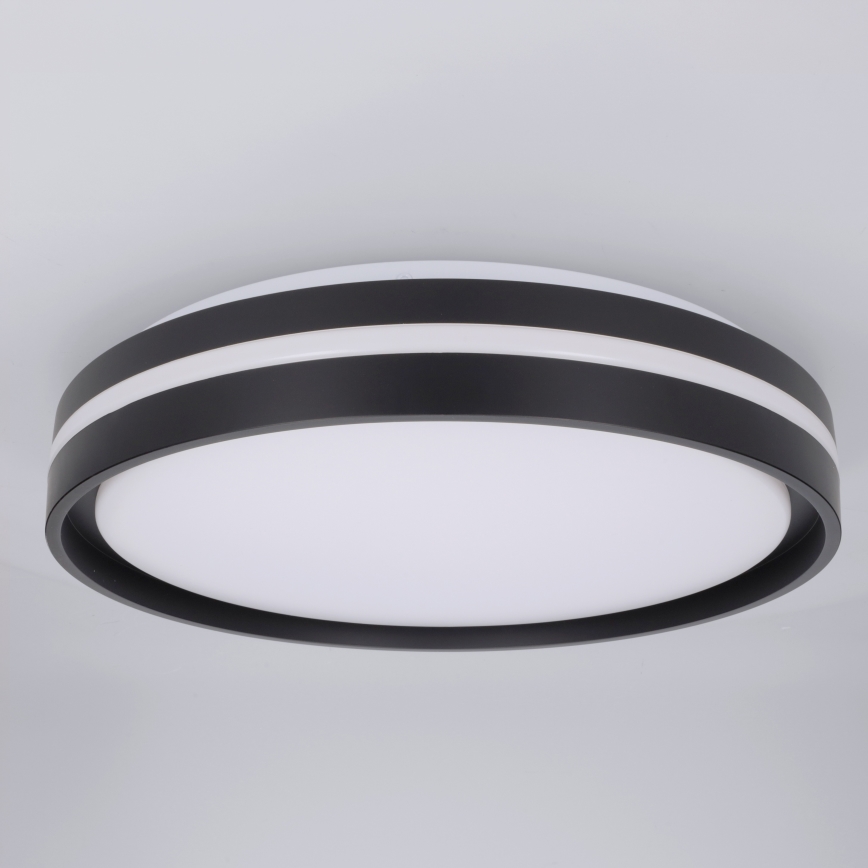 Brilagi - LED stmievateľné stropné svietidlo NAOMI LED/48W/230V 3000-6500K priemer 39 cm čierne + diaľkové ovládanie