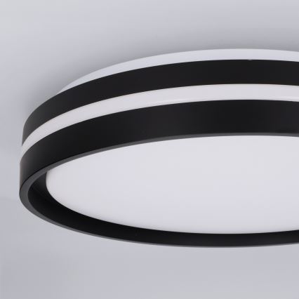 Brilagi - LED stmievateľné stropné svietidlo NAOMI LED/48W/230V 3000-6500K priemer 39 cm čierne + diaľkové ovládanie