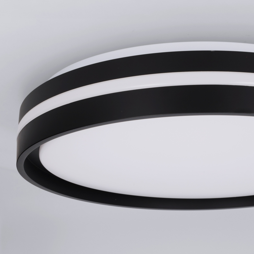 Brilagi - LED stmievateľné stropné svietidlo NAOMI LED/48W/230V 3000-6500K priemer 39 cm čierne + diaľkové ovládanie