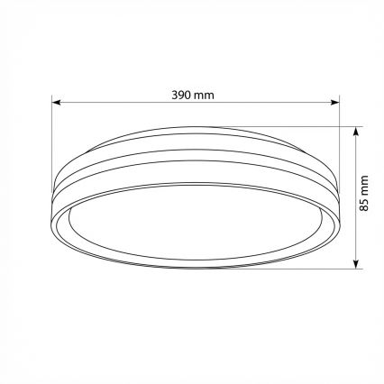 Brilagi - LED stmievateľné stropné svietidlo NAOMI LED/48W/230V 3000-6500K priemer 39 cm čierne + diaľkové ovládanie