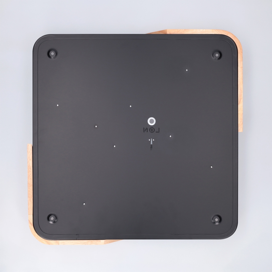 Brilagi - stmievateľné LED stropné svietidlo PILANA LED/48W/230V 3000-6500K dub/čierna 42x42 cm + diaľkové ovládanie