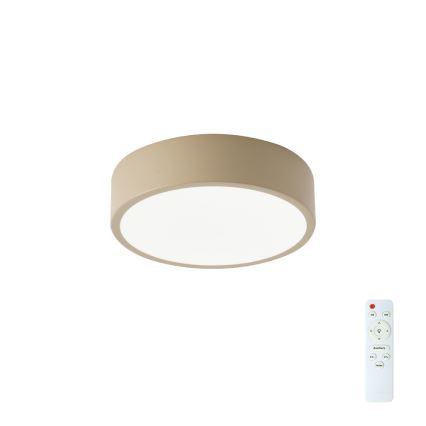 Brilagi - LED stmievateľné stropné svietidlo POOL LED/18W/230V 3000-6000K 20 cm béžová + diaľkové ovládanie