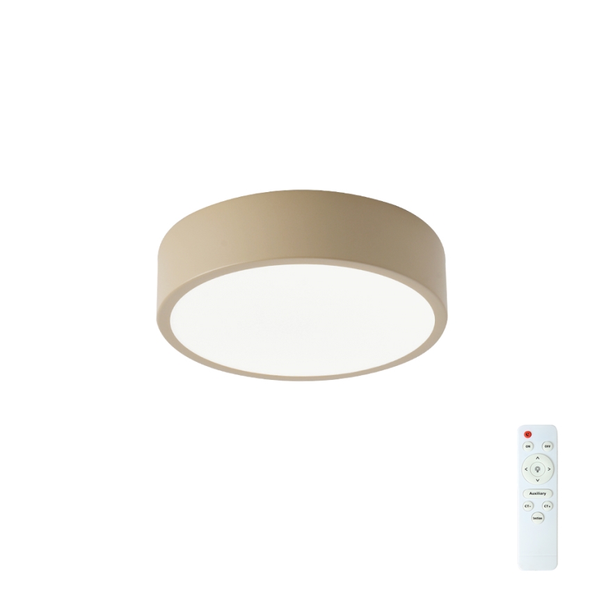 Brilagi - LED stmievateľné stropné svietidlo POOL LED/18W/230V 3000-6000K 20 cm béžová + diaľkové ovládanie
