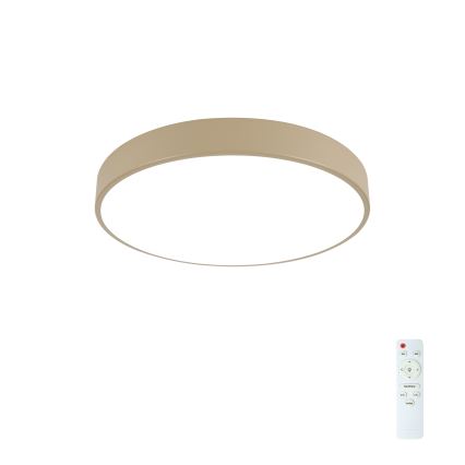 Brilagi - LED Stmievateľné stropné svietidlo POOL LED/48W/230V 3000-6000K pr. 40 cm béžová + diaľkové ovládanie