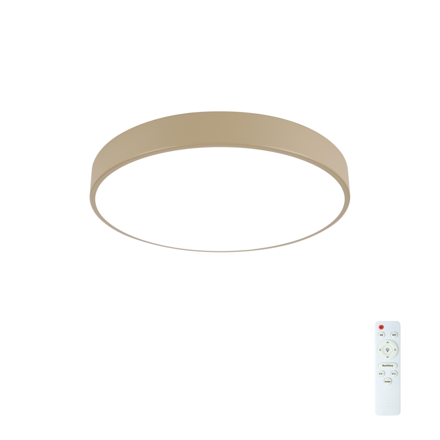 Brilagi - LED Stmievateľné stropné svietidlo POOL LED/48W/230V 3000-6000K pr. 40 cm béžová + diaľkové ovládanie