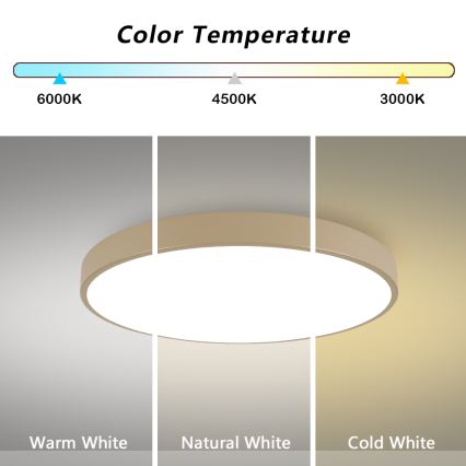 Brilagi - LED stmievateľné stropné svietidlo POOL SMART LED/100W/230V 3000-6000K 80 cm béžové Wi‑Fi Tuya + diaľkové ovládanie