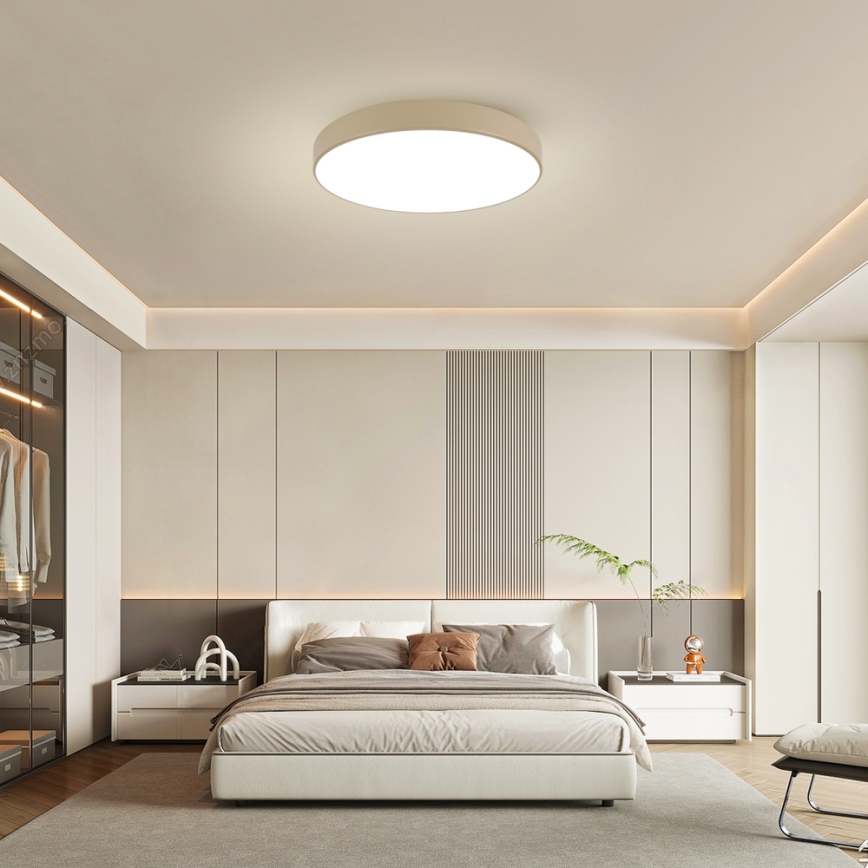 Brilagi - LED stmievateľné stropné svietidlo POOL SMART LED/100W/230V 3000-6000K 80 cm béžové Wi‑Fi Tuya + diaľkové ovládanie