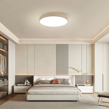 Brilagi - LED stmievateľné stropné svietidlo POOL SMART LED/100W/230V 3000–6000K 80 cm béžové Wi-Fi Tuya + diaľkové ovládanie