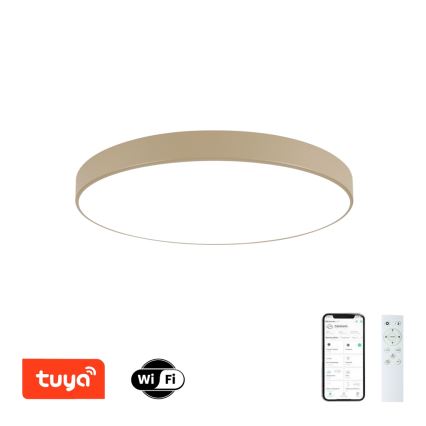 Brilagi - LED stmievateľné stropné svietidlo POOL SMART LED/100W/230V 3000–6000K 80 cm béžové Wi-Fi Tuya + diaľkové ovládanie
