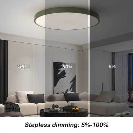 Brilagi - LED Stmievateľné svietidlo POOL SMART LED/100W/230V pr. 80 cm Wi-Fi Tuya + diaľkové ovládanie zelená