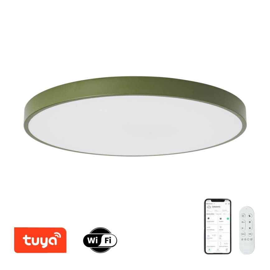 Brilagi - LED Stmievateľné svietidlo POOL SMART LED/100W/230V pr. 80 cm Wi-Fi Tuya + diaľkové ovládanie zelená