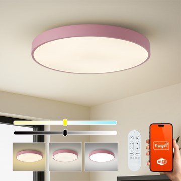 Brilagi - LED stmievateľné svietidlo POOL SMART LED/100W/230V pr. 80 cm 3000-6000K Wi-Fi Tuya + diaľkové ovládanie ružová