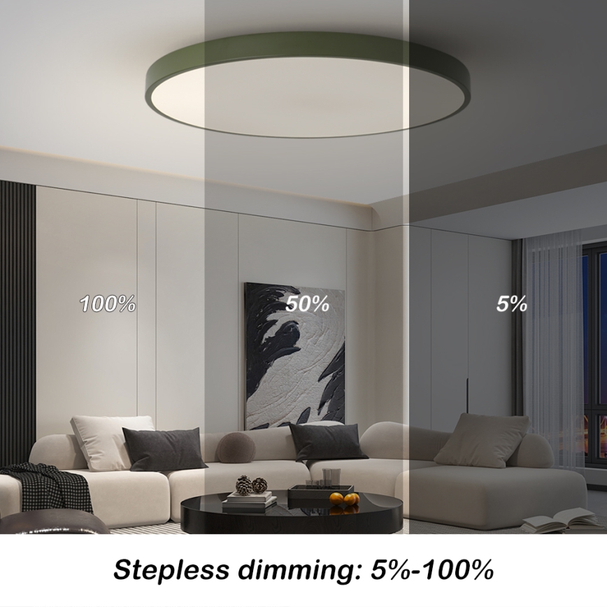 Brilagi - stmievateľné LED svietidlo POOL SMART LED/128 W/230 V Ø 100 cm Wi‑Fi Tuya + diaľkový ovládač, zelená
