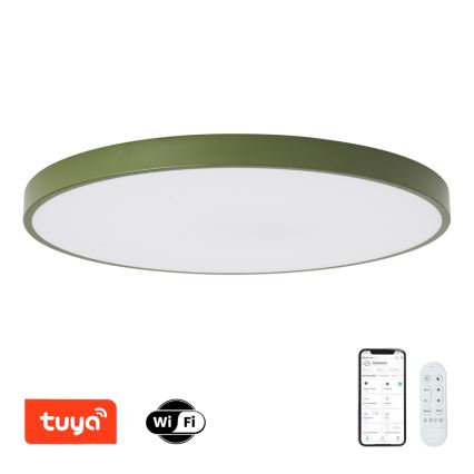 Brilagi - stmievateľné LED svietidlo POOL SMART LED/128 W/230 V Ø 100 cm Wi‑Fi Tuya + diaľkový ovládač, zelená