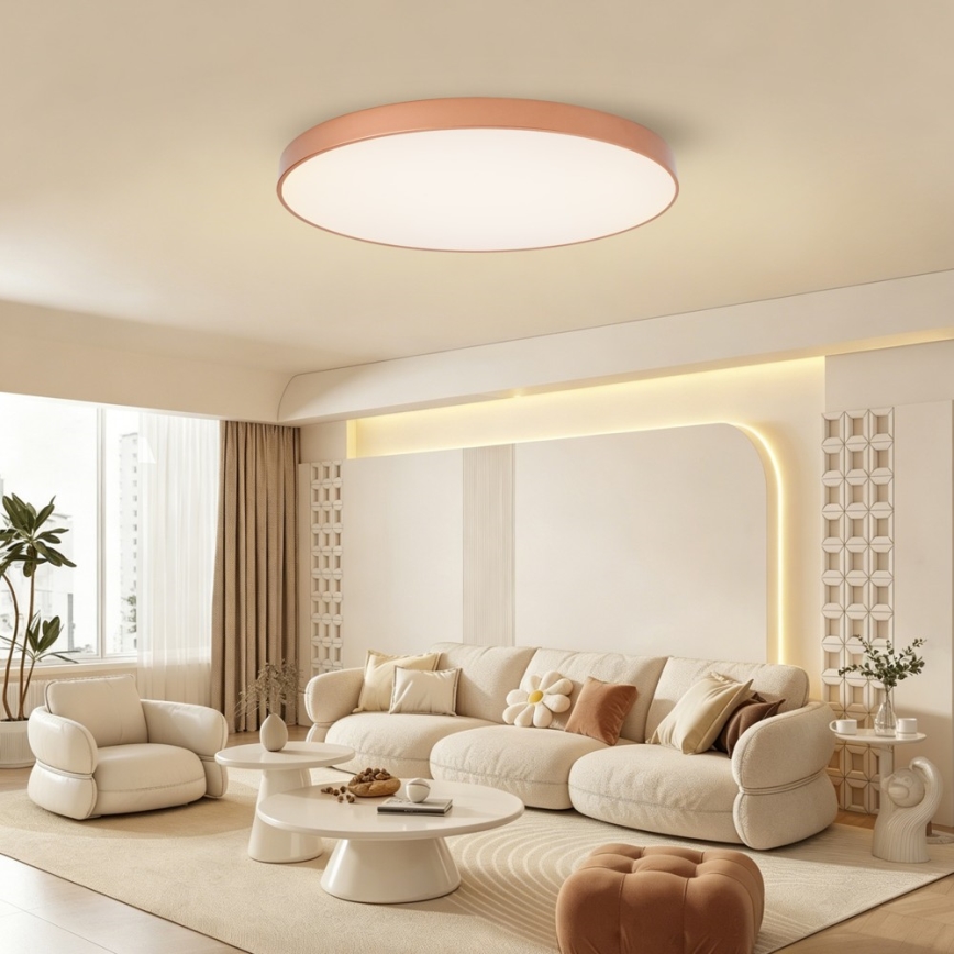 BRILAGI - LED Stmievateľné stropné svietidlo POOL SMART LED/128W/230V 100 cm 3000-6000K Wi-Fi Tuya bronzové + diaľkové ovládanie
