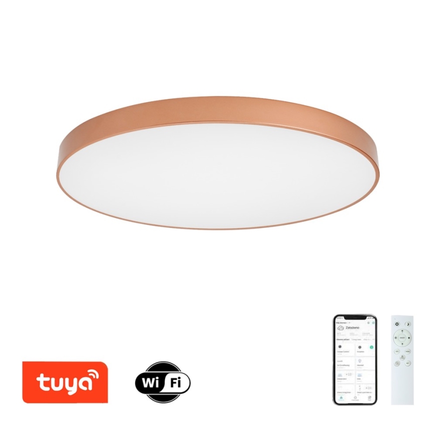 BRILAGI - LED Stmievateľné stropné svietidlo POOL SMART LED/128W/230V 100 cm 3000-6000K Wi-Fi Tuya bronzové + diaľkové ovládanie