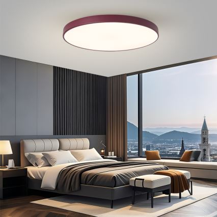 Brilagi - Stmievateľné LED svietidlo POOL SMART LED/128W/230V pr. 100 cm 3000-6000K Wi-Fi Tuya + diaľkové ovládanie bordó