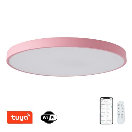 Brilagi - LED stmievateľné svietidlo POOL SMART LED/128W/230V pr. 100 cm Wi-Fi Tuya + diaľkové ovládanie ružové