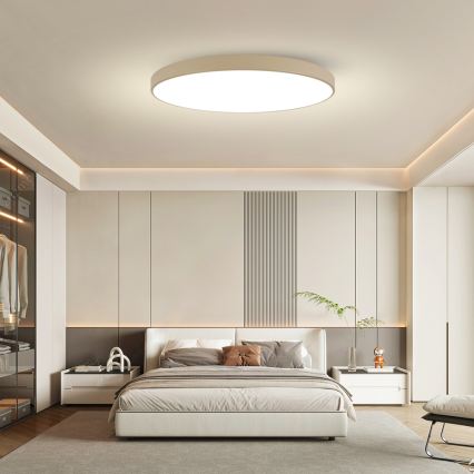 Brilagi - LED stmievateľné stropné svietidlo POOL SMART LED/180W/230V 3000-6000K 120 cm béžové Wi-Fi Tuya + diaľkové ovládanie