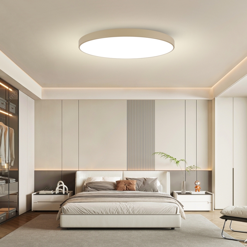 Brilagi - LED stmievateľné stropné svietidlo POOL SMART LED/180W/230V 3000-6000K 120 cm béžové Wi-Fi Tuya + diaľkové ovládanie