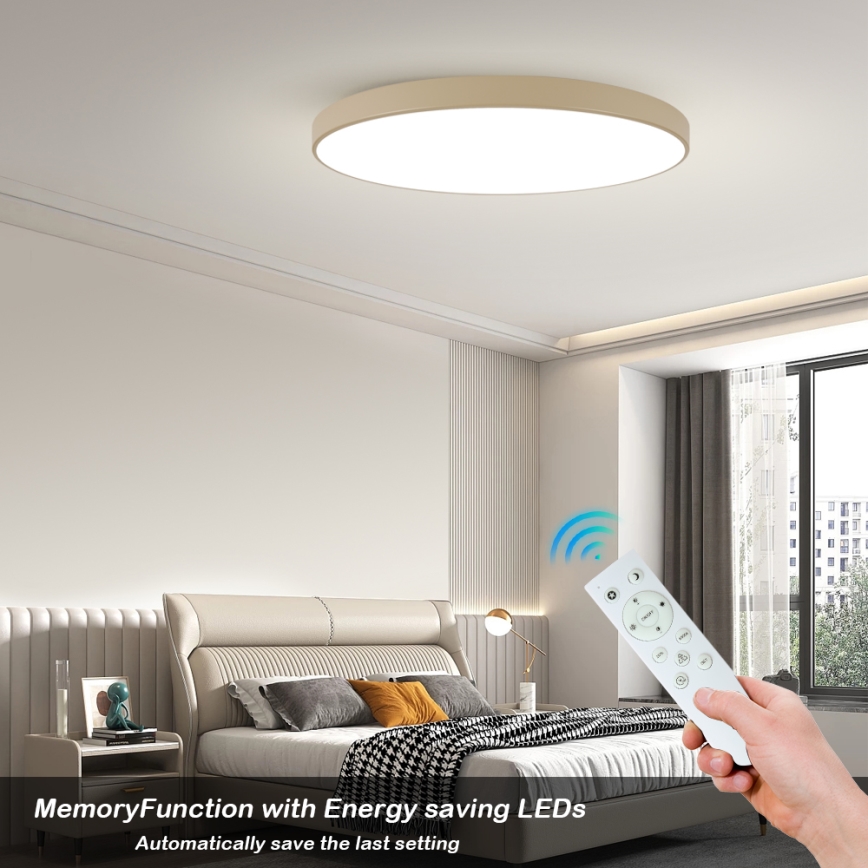 Brilagi - LED stmievateľné stropné svietidlo POOL SMART LED/180W/230V 3000-6000K 120 cm béžové Wi-Fi Tuya + diaľkové ovládanie