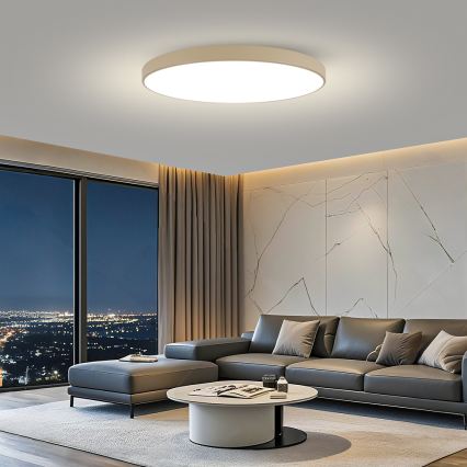 Brilagi - LED stmievateľné stropné svietidlo POOL SMART LED/180W/230V 3000-6000K 120 cm béžové Wi-Fi Tuya + diaľkové ovládanie