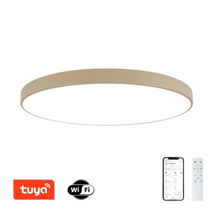 Brilagi - LED stmievateľné stropné svietidlo POOL SMART LED/180W/230V 3000-6000K 120 cm béžové Wi-Fi Tuya + diaľkové ovládanie