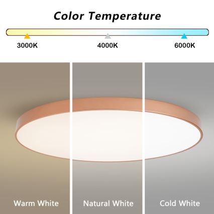 BRILAGI - LED stmievateľné stropné svietidlo POOL SMART LED/180W/230V 3000-6000K 120 cm bronzové Wi-Fi Tuya + diaľkové ovládanie