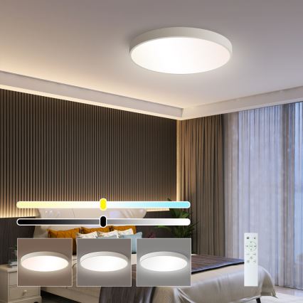 Brilagi - LED Stmievateľné stropné svietidlo POOL SMART LED/48W/230V 3000-6000K 40 cm + diaľkové ovládanie biela