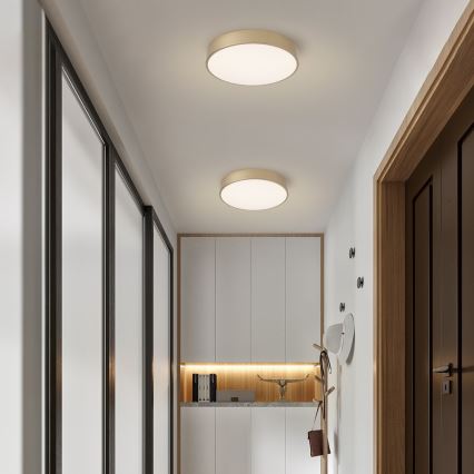 BRILAGI - stmievateľné LED stropné svietidlo POOL SMART LED/48W/230V 3000-6000K pr. 40 cm Wi-Fi Tuya zlaté + diaľkové ovládanie