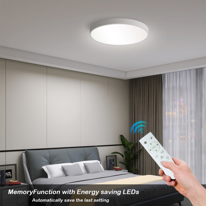 Brilagi - LED stmievateľné stropné svietidlo POOL SMART LED/48W/230V 40 cm 3000-6000K Wi-Fi Tuya + diaľkové ovládanie biela