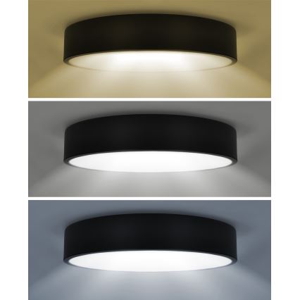 Brilagi - Stmievateľné LED stropné svietidlo POOL SMART LED/48W/230V 40 cm 3000-6000K Wi-Fi Tuya + diaľkové ovládanie čierna