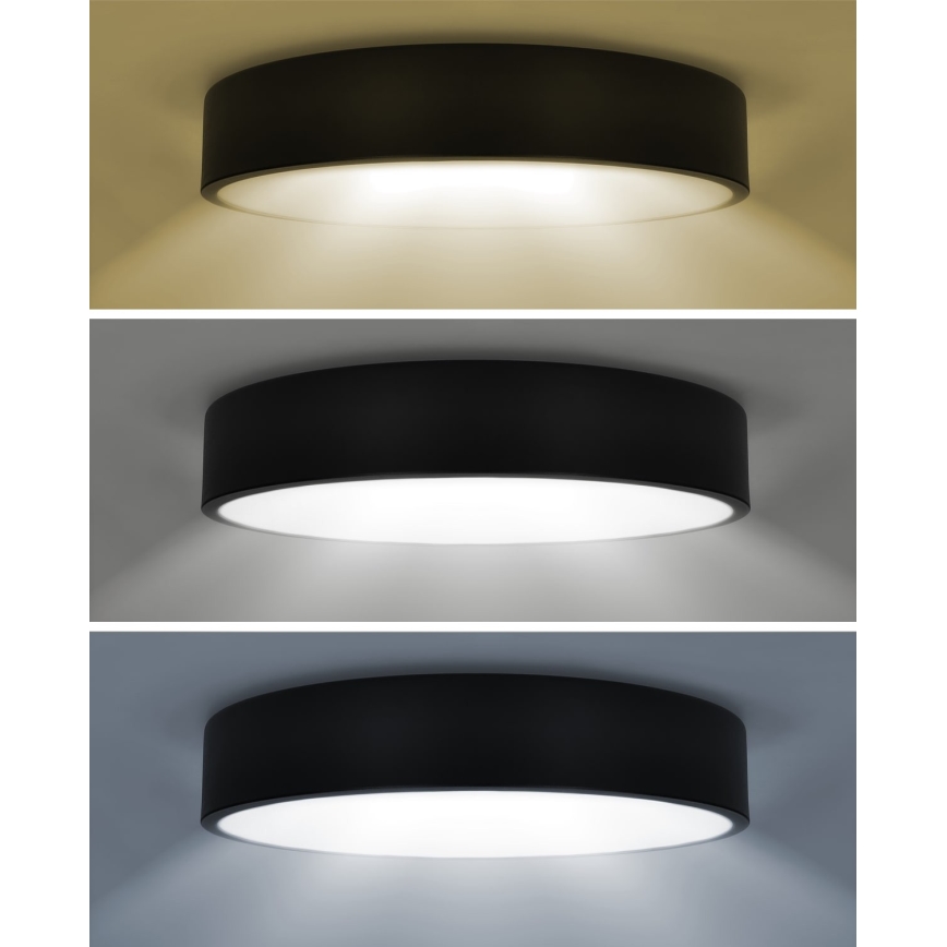 Brilagi - Stmievateľné LED stropné svietidlo POOL SMART LED/48W/230V 40 cm 3000-6000K Wi-Fi Tuya + diaľkové ovládanie čierna