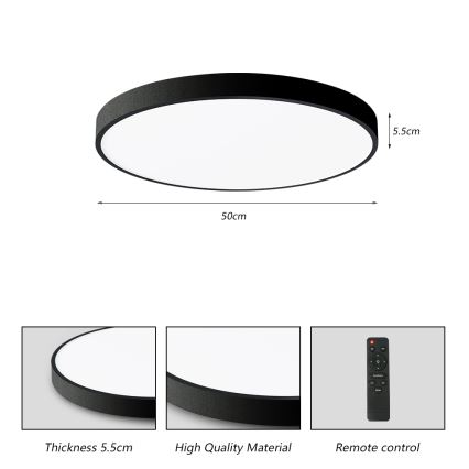Brilagi - LED Stmievateľné stropné svietidlo POOL SMART LED/60W/230V 3000-6000K 50 cm + diaľkové ovládanie