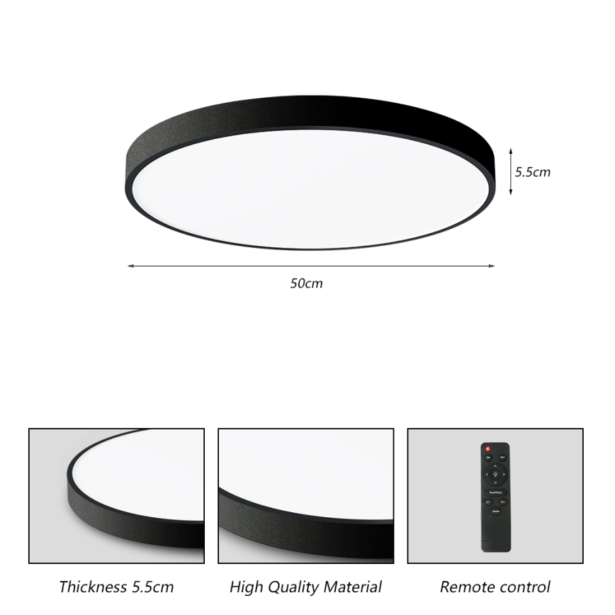 Brilagi - LED Stmievateľné stropné svietidlo POOL SMART LED/60W/230V 3000-6000K 50 cm + diaľkové ovládanie