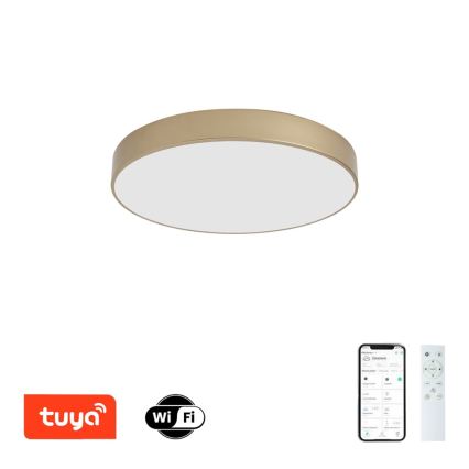 BRILAGI - LED stmievateľné stropné svietidlo POOL SMART LED/60W/230V 3000-6000K priemer 50 cm Wi-Fi Tuya zlaté + diaľkové ovládanie