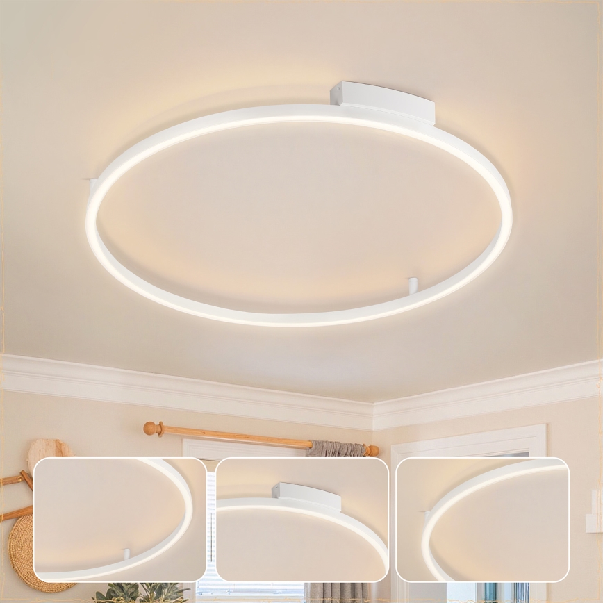 Brilagi - LED stmievateľné stropné svietidlo PORTOFINO LED/60W/230V 3000-6000K pr. 80 cm biela + diaľkové ovládanie
