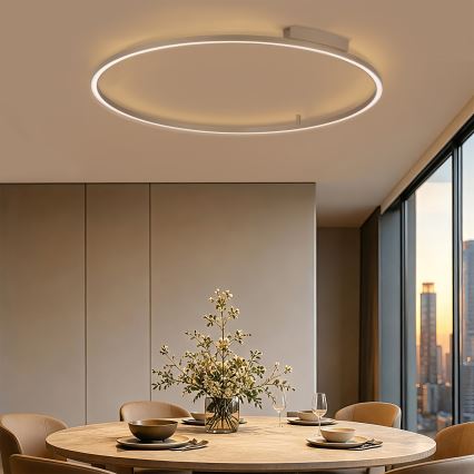 Brilagi - LED Stmievateľné stropné svietidlo PORTOFINO LED/85W/230V 3000-6000K pr. 120 cm béžová + diaľkové ovládanie