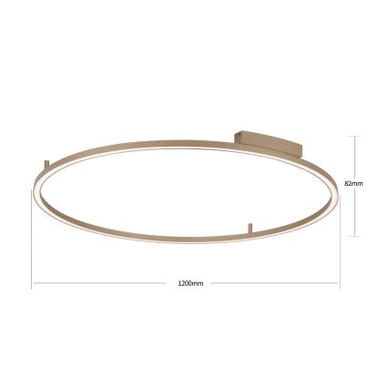 Brilagi - LED Stmievateľné stropné svietidlo PORTOFINO LED/85W/230V 3000-6000K pr. 120 cm béžová + diaľkové ovládanie