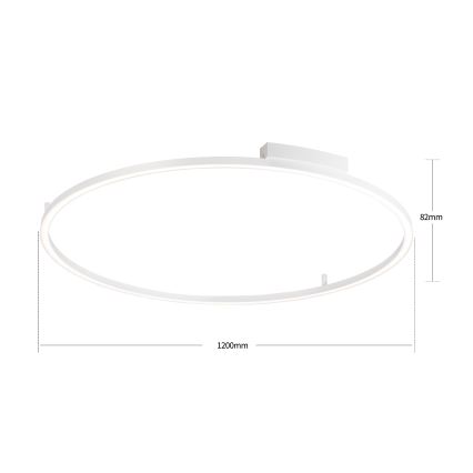 Brilagi - LED Stmievateľné stropné svietidlo PORTOFINO LED/85W/230V 3000-6000K pr. 120 cm biela + diaľkové ovládanie