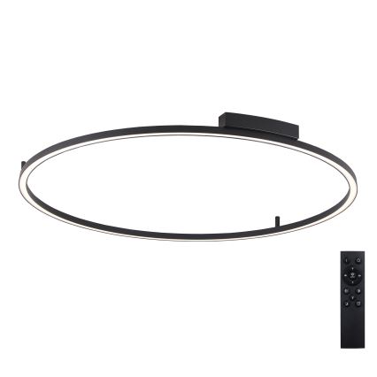 Brilagi - LED stmievateľné stropné svietidlo PORTOFINO LED/85W/230V 3000-6000K pr. 120 cm čierna + diaľkové ovládanie
