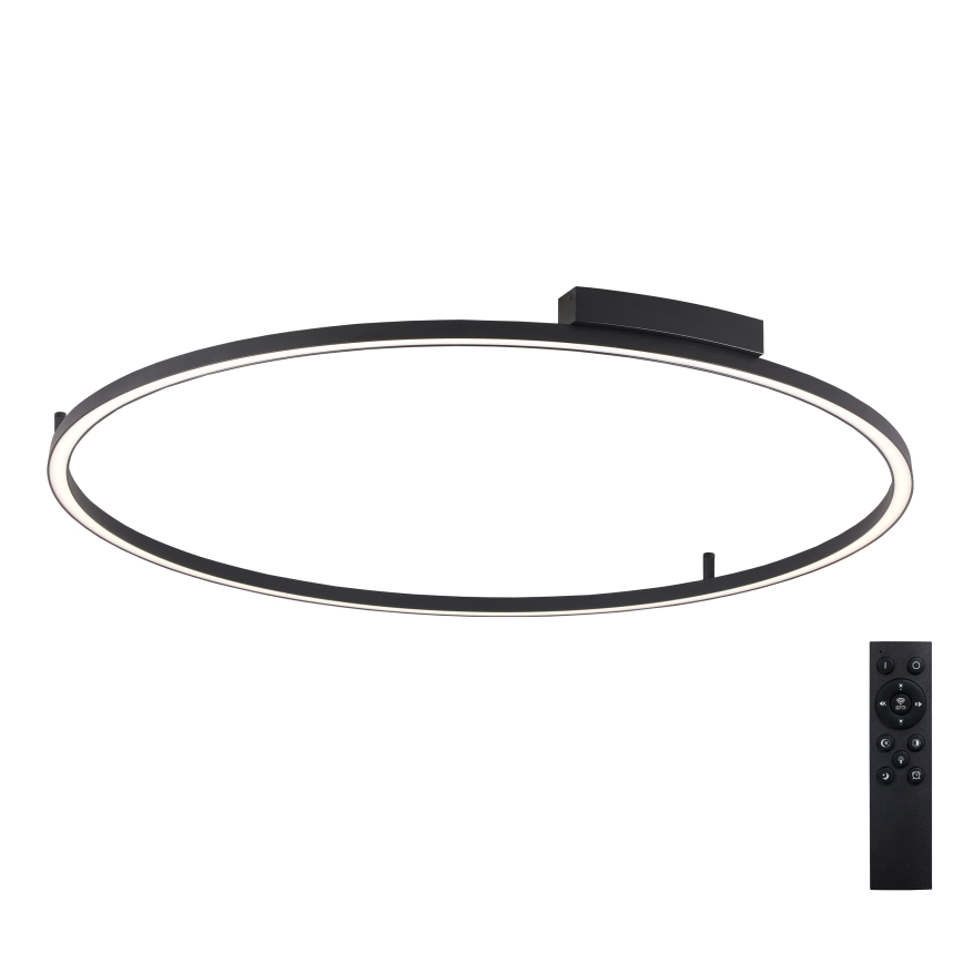 Brilagi - LED stmievateľné stropné svietidlo PORTOFINO LED/85W/230V 3000-6000K pr. 120 cm čierna + diaľkové ovládanie